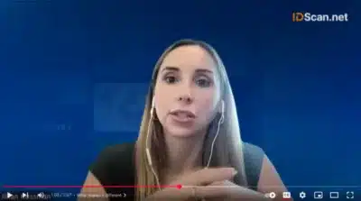 Jillian Kossman of IDScan.net giving a interview to WFMY on digital IDs